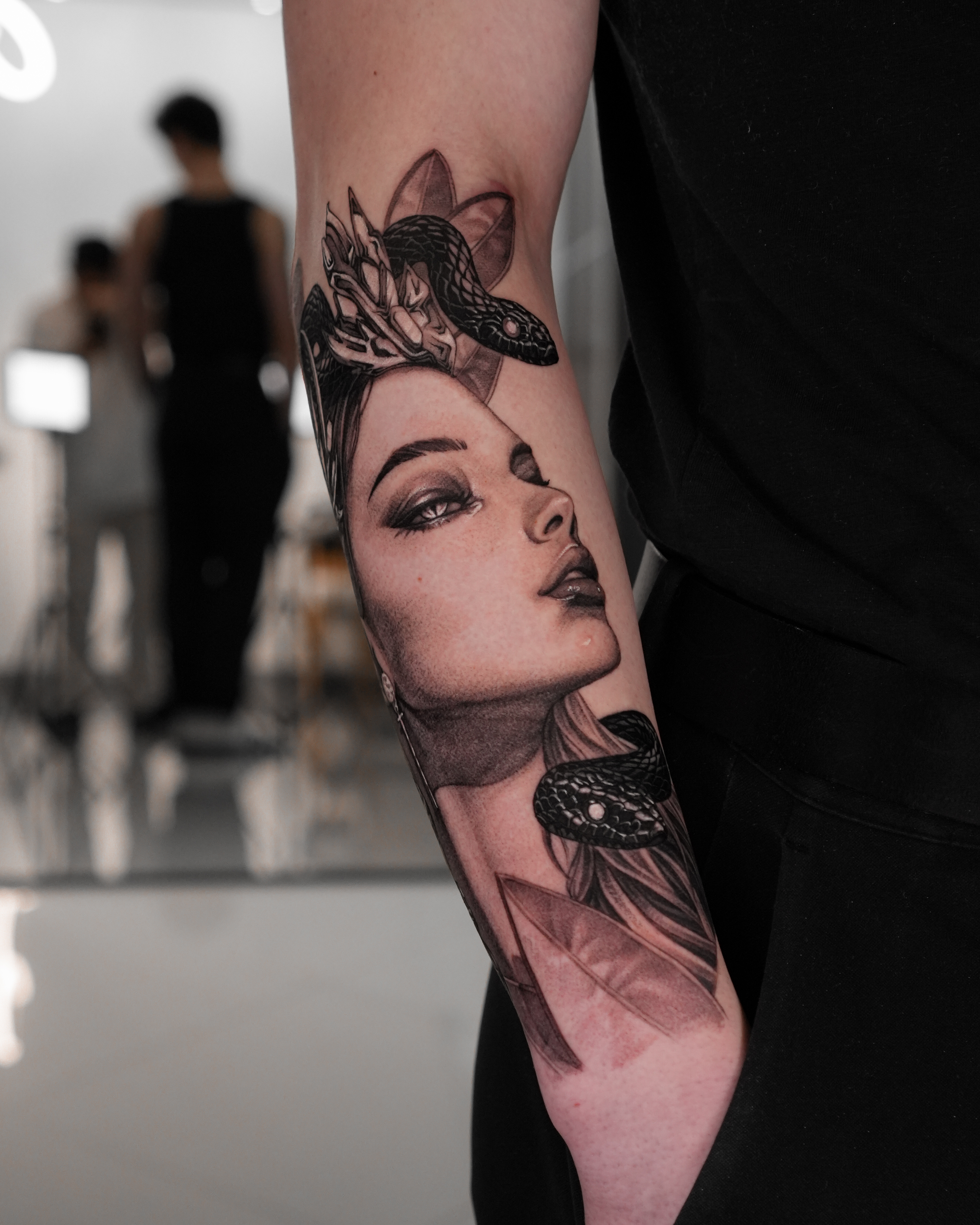 Realism Medusa tattoo